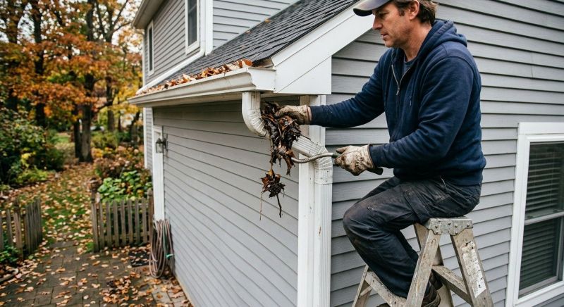 Clogged Gutter Clearing in Rochester, NY