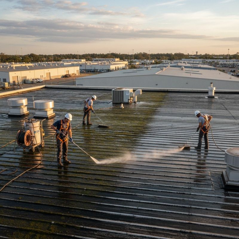 Roof Power Washing Service